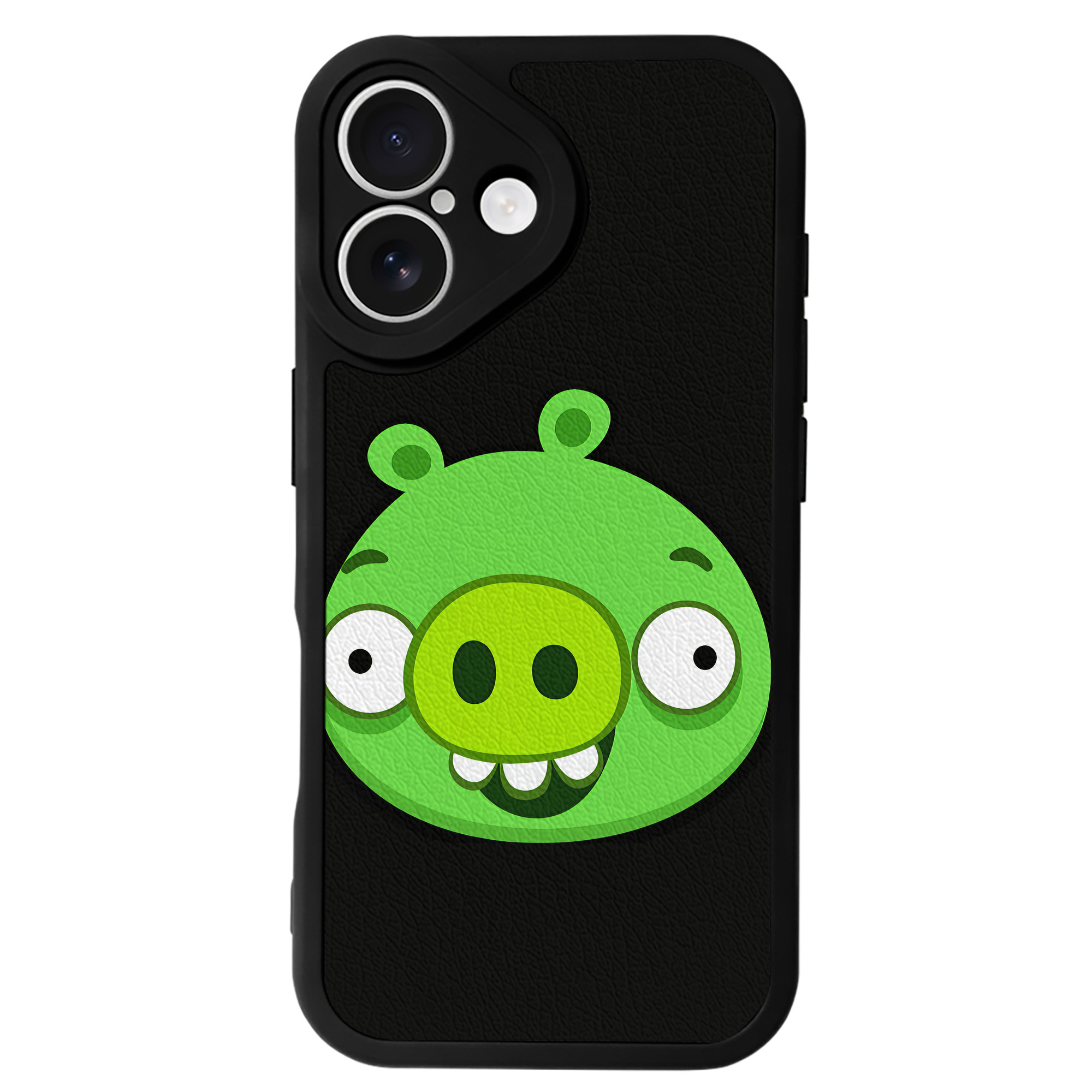 （画像用） Angry Birds アングリーバード 【iPhone 16シリーズ対応】シリコンスマホケース（レザー調） 材質：シリコン